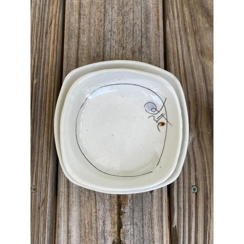 Decorative square dish set/2